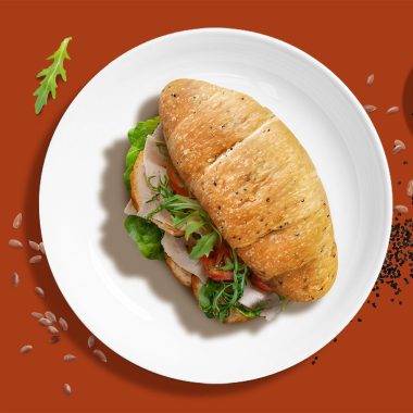 Brioche Farcita con Tacchino e Rucola